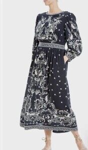MAX STUDIO Balloon Sleeve Maxi Dress